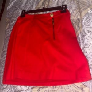 Red skirt